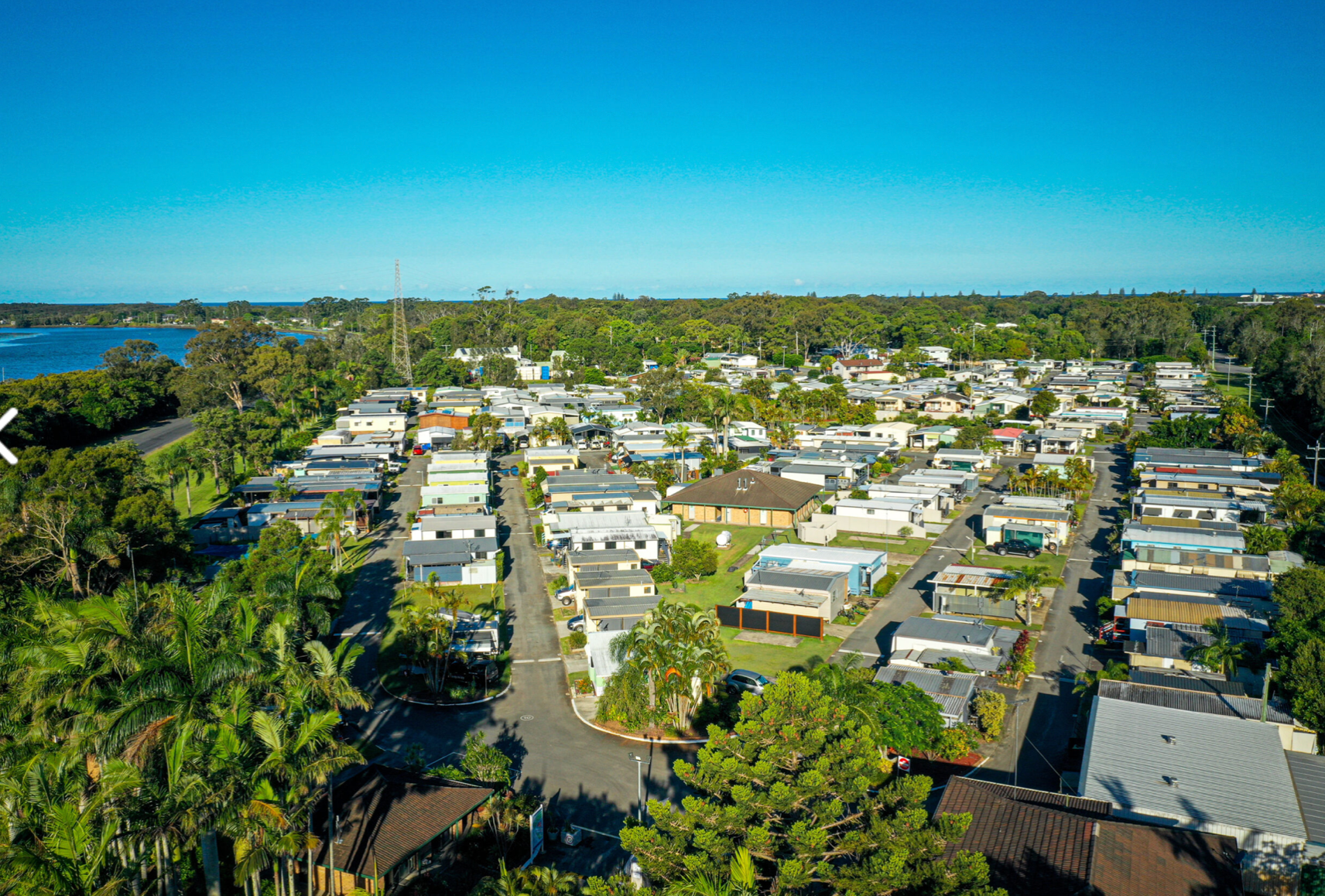 Aerial photo of Chinderah Lakes Lifestyle Estate