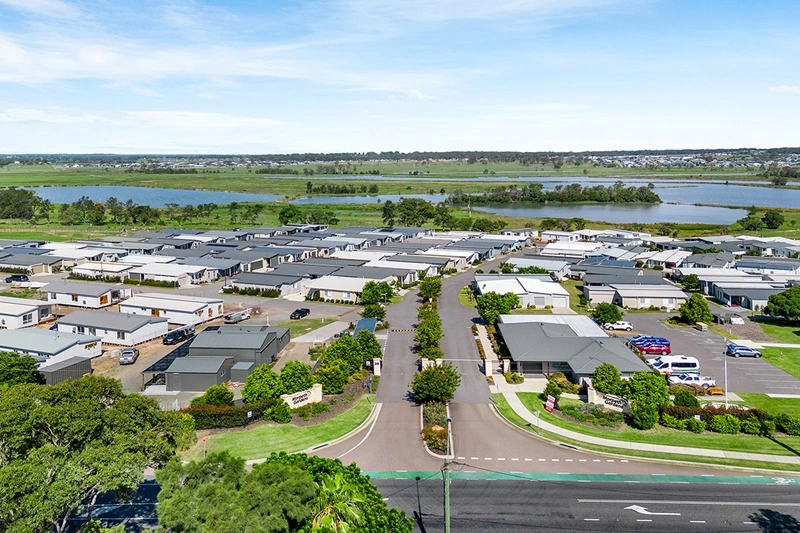 Aerial photo of Morpeth Gardens